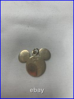Disney 14 K Yellow Gold Pendant Mickey Mouse for Necklace Or Chain
