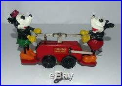 Disney 1934 Working Lionel Mickey Mouse Hand Car+original Box+ 8 Pc. Track+key