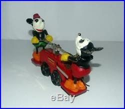 Disney 1934 Working Lionel Mickey Mouse Hand Car+original Box+ 8 Pc. Track+key