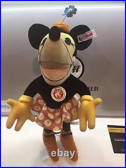 Disney 2017 D23 Expo Steiff Mickey & Minnie Mouse 683350 Plush Doll LE 23
