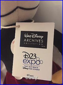 Disney 2017 D23 Expo Steiff Mickey & Minnie Mouse 683350 Plush Doll LE 23