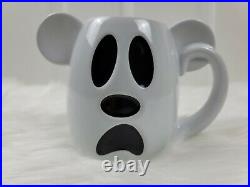 Disney 2018 Halloween Mickey Mouse White Ghost BOO TO YOU! Coffee Mug NEW