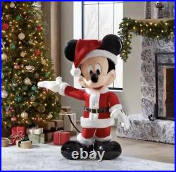 Disney 4-ft Animated Holiday Mickey Mouse Christmas Santa Animatronic Home Depot