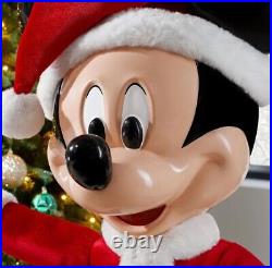 Disney 4-ft Animated Holiday Mickey Mouse Christmas Santa Animatronic Home Depot