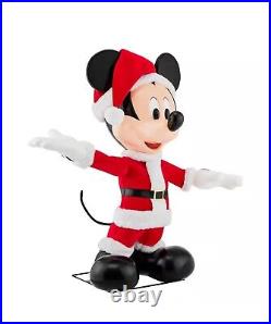 Disney 4-ft Animated Holiday Mickey Mouse Christmas Santa Animatronic Home Depot