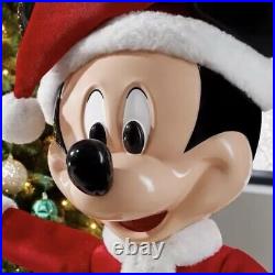 Disney 4 ft Animated Holiday Santa Mickey Mouse from Home Depot