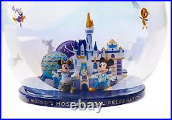 Disney 50th Anniversary Glass Bauble 2021 Christmas Ornament In Hand