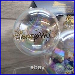 Disney 50th Anniversary Glass Bauble 2021 Christmas Ornament In Hand