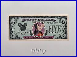 Disney 5 Dollars, 1989, Goofy, D00060660A Walt World Uncirculated Mickey Mouse