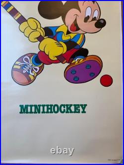 Disney Advertising Poster MICKEY MOUSE Hockey BID NOW! OFFER NOW