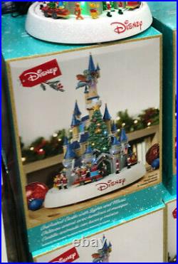 Disney Animated Castle with Lights and Music Christmas, Mickey Pooh Donald