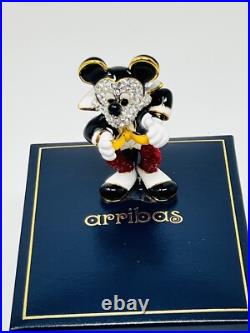 Disney Arribas Brothers Sm Neat An Pretty Mickey Mouse Swarovski Figurine MIB