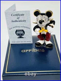 Disney Arribas Brothers Sm Neat An Pretty Mickey Mouse Swarovski Figurine MIB