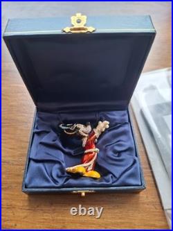 Disney Arribas Brothers Sorcerer Mickey Mouse Swarovski Crystal Figurine COA Box