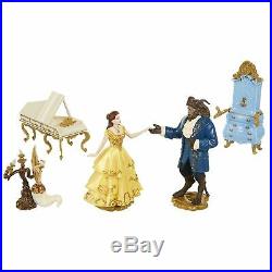 Disney Beauty and the Beast Deluxe Set of 5 Figures Figurine Set Genuine New 3+