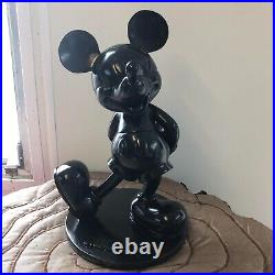 Disney Black Glitter Mickey Mouse Statue. No Original Box