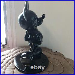 Disney Black Glitter Mickey Mouse Statue. No Original Box