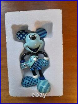 Disney Britto Blue Mickey Mouse Pop Art Figure Boxed Rare