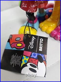 Disney Britto Mickey Mouse & Pluto Figurine Pluto 90th Anniversary 8.1 high UK