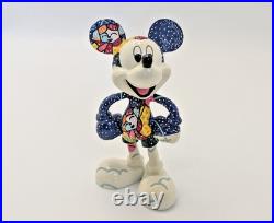Disney Britto Mickey Mouse Winter Fun Figurine Rare Collectable Ornament
