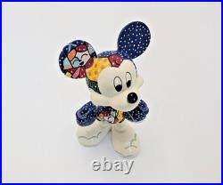 Disney Britto Mickey Mouse Winter Fun Figurine Rare Collectable Ornament