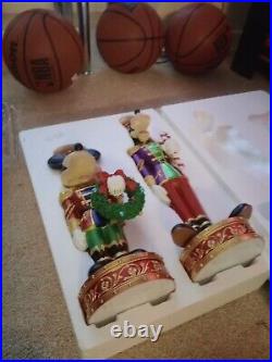 Disney Christmas Mickey & Goofy Nutcracker Musical LED Light Up Decorations BNIB