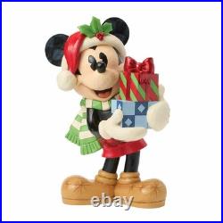 Disney Christmas Mickey Mouse Statue with Presents by Jim Shore Hand Painted 18 Disney Christmas Mickey Mouse Statue with Presents by Jim Shore Hand Painted 18