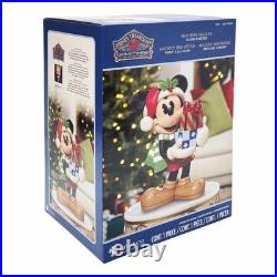 Disney Christmas Mickey Mouse Statue with Presents by Jim Shore Hand Painted 18