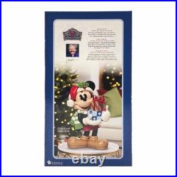 Disney Christmas Mickey Mouse Statue with Presents by Jim Shore Hand Painted 18