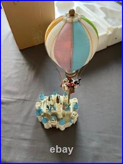 Disney Cinderella Castle Mickey & Minnie Mouse Hot Air Balloon Figurine 90's Box
