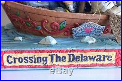 Disney Crossing the Delaware Jim Shore Mickey Mouse Donald Duck Goofy Figurines
