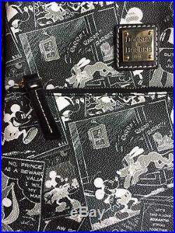 Disney D23 EXPO Dooney & Bourke MICKEY MOUSE Comic Strip Letter Carrier Bag NEW