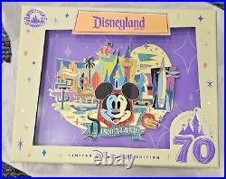 Disney D23 Expo 2024 Disneyland 70th Anniversary Jumbo Pin Mickey Mouse LE 1500