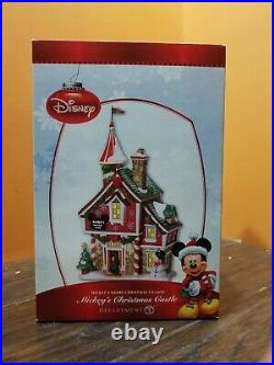 Disney Dept 56 Mickey's Mouse Merry Christmas Castle Store House Shop Village