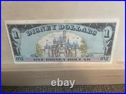 Disney Dollar Mickey Mouse $1 D series 1989 + envelope WDW