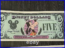 Disney Dollars Very Rare 1987/88