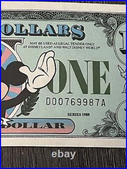 Disney Dollars Very Rare 1987/88