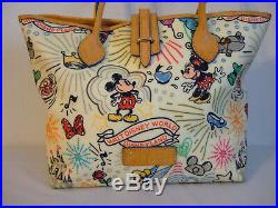 Disney Dooney And Bourke Mickey Mouse Sketch Tote 2010