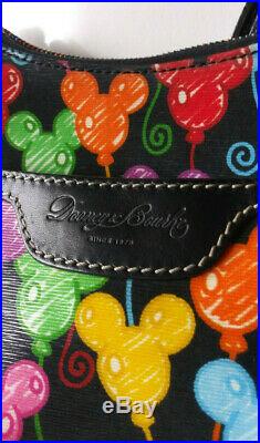 Disney Dooney And Bourke Rare Black Mickey Mouse Balloon Purse Cross Body