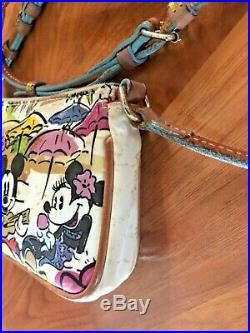 Disney Dooney & Bourke Aulani Pouchette Crossbody Mickey Minnie Mouse
