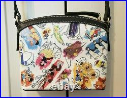 Disney Dooney & Bourke Ink and Paint Epcot EUC crossbody purse bag Mickey