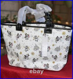 Disney Dooney & Bourke Mickey And Minnie Mouse Holiday Tote 2020 NWT