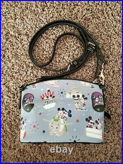 Disney Dooney & Bourke Mickey Minnie Hipster Attractions blue bag purse Dumbo