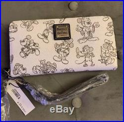 Disney Dooney & Bourke Mickey Mouse Through The Years 90th Birthday Wallet