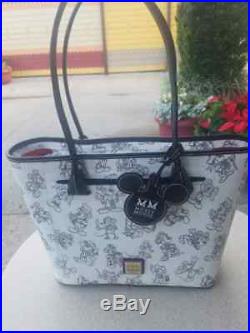 Disney Dooney & Bourke Mickey Mouse Through the Years Anniversary Tote Bag Purse