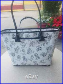 Disney Dooney & Bourke Mickey Mouse Through the Years Anniversary Tote Bag Purse