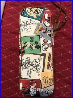 Disney Dooney & Bourke Mickey Mouse Through the Years -Crossbody Bag EUC