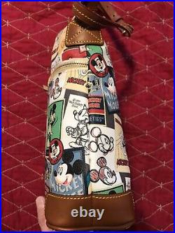 Disney Dooney & Bourke Mickey Mouse Through the Years -Crossbody Bag EUC