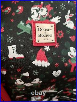 Disney Dooney & Bourke Woodland Christmas Holiday 2017 Mickey Minnie Tote purse
