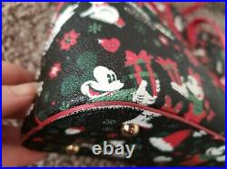 Disney Dooney & Bourke Woodland Christmas Holiday 2017 Mickey Minnie Tote purse